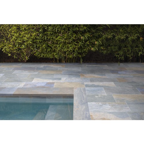 Carrelage Effet Pierre de Bali Bleu